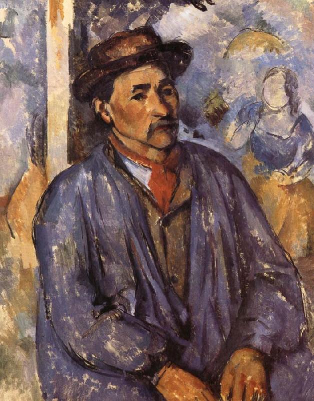 Paul Cezanne farmers wearing a blue jacket Germany oil painting art